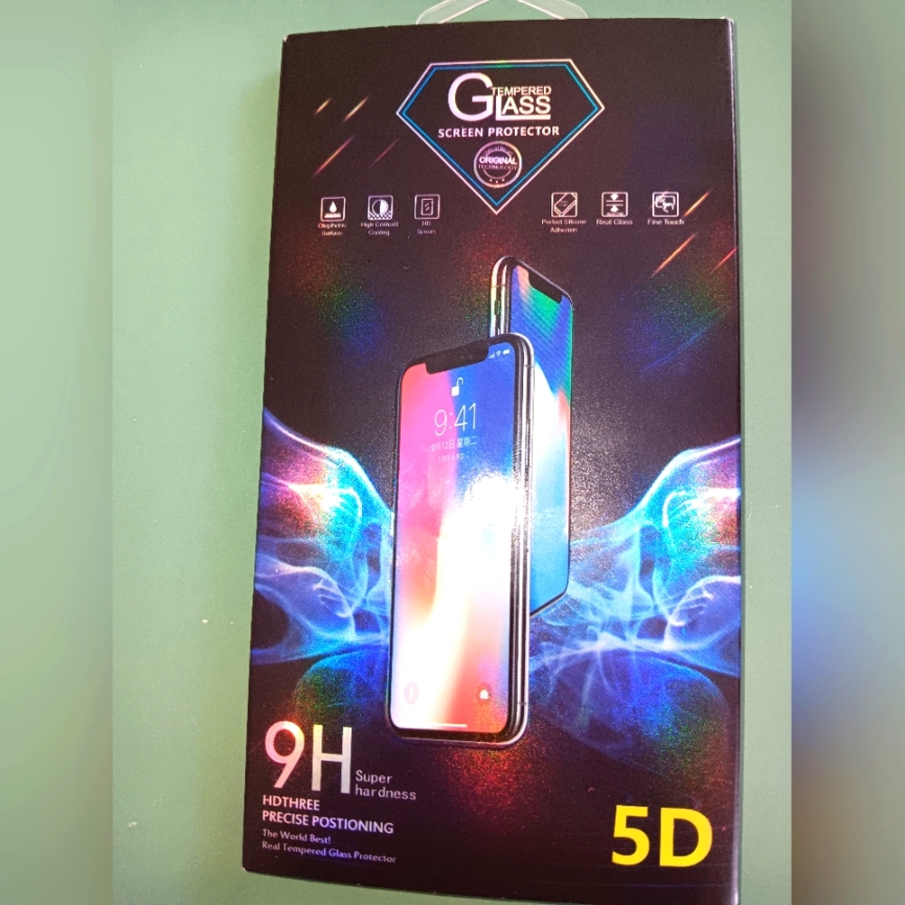 Tempered Glass Screen Protector for Smartphones - Black [3]